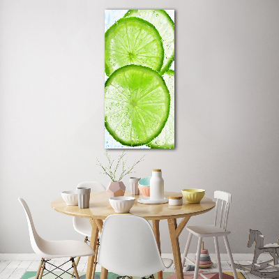 Tableau en acrylique Citron vert sous l'eau