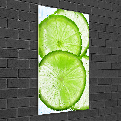 Tableau en acrylique Citron vert sous l'eau