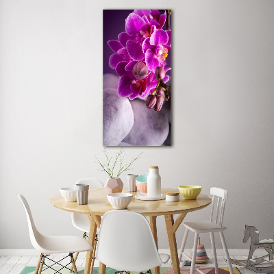 Tableau en acrylique Orchidée rose