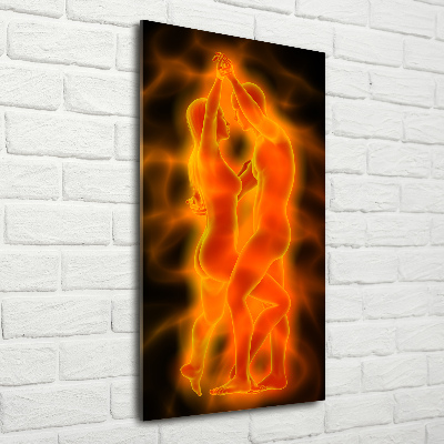 Tableau sur verre acrylique Couple de danseurs