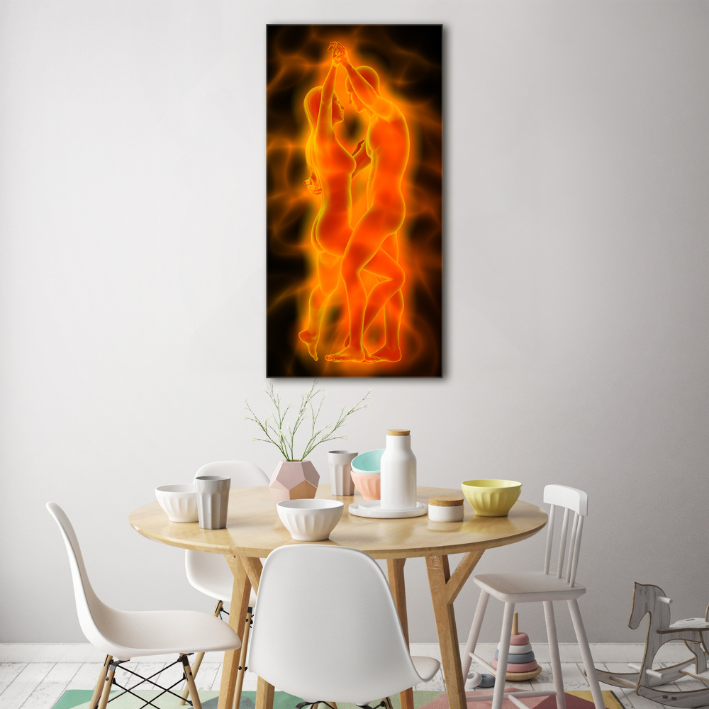 Tableau sur verre acrylique Couple de danseurs