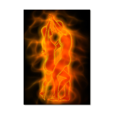 Tableau sur verre acrylique Couple de danseurs