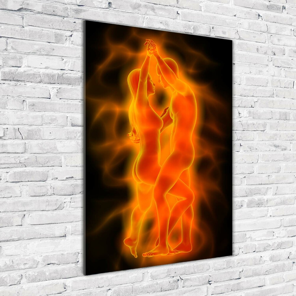 Tableau sur verre acrylique Couple de danseurs