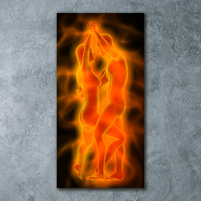 Tableau sur verre acrylique Couple de danseurs