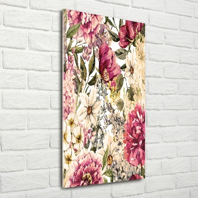 Acrylique tableau Motifs floraux