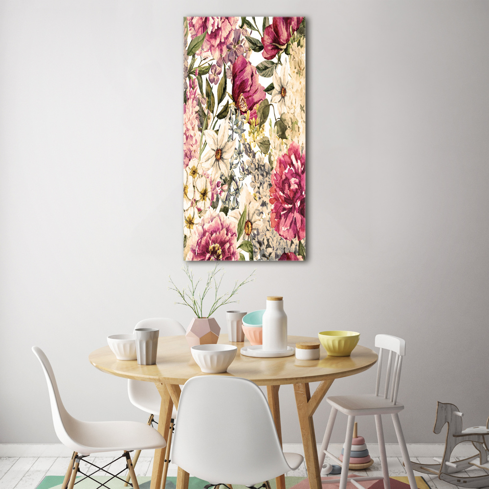 Acrylique tableau Motifs floraux