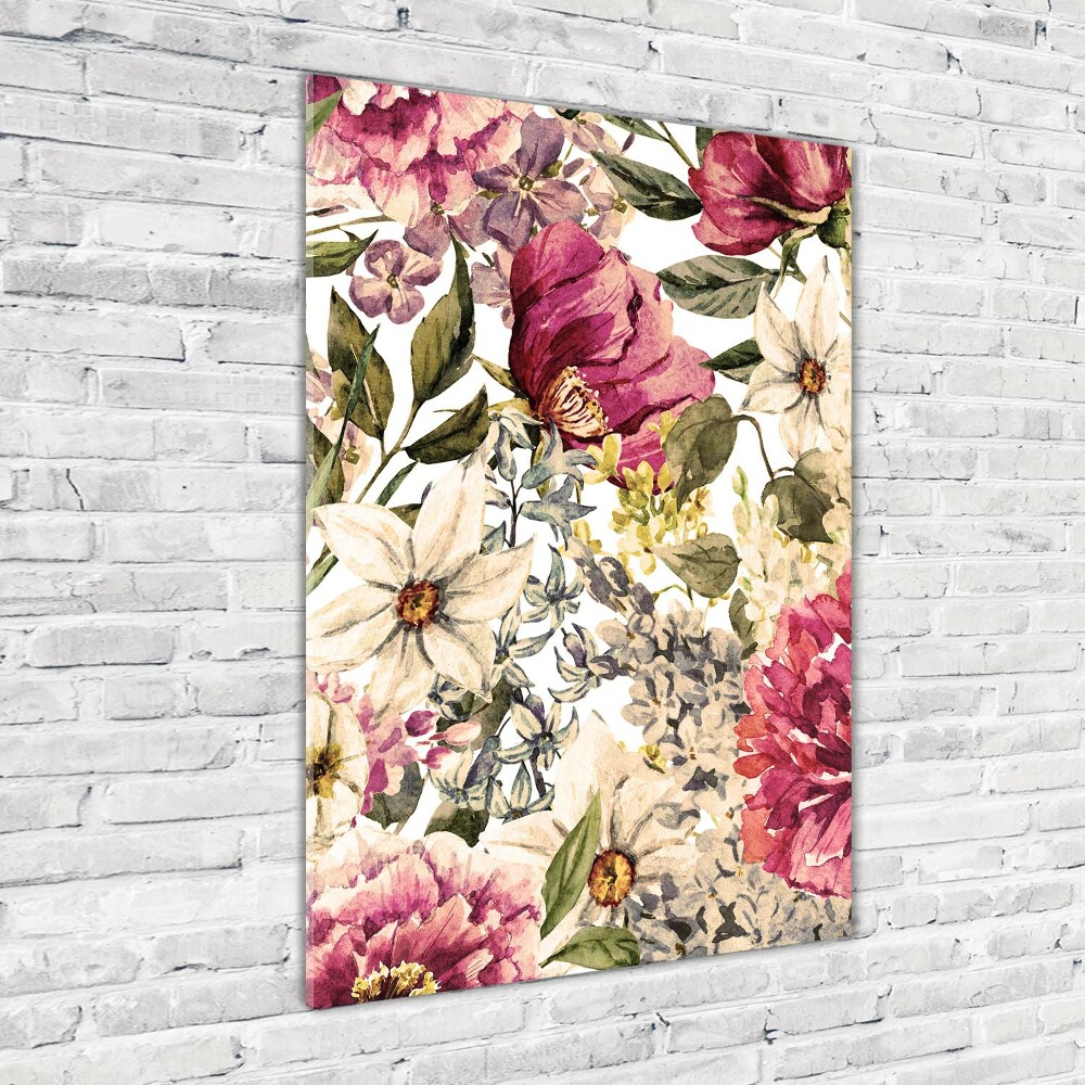 Acrylique tableau Motifs floraux