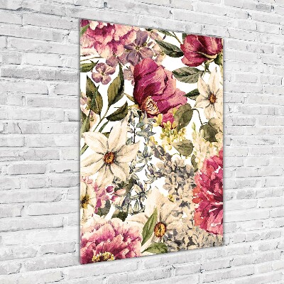 Acrylique tableau Motifs floraux