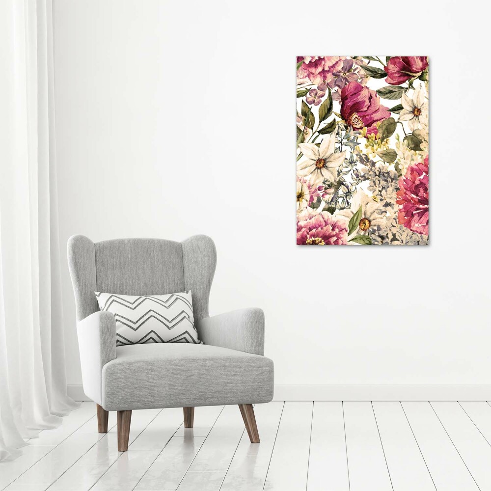 Acrylique tableau Motifs floraux