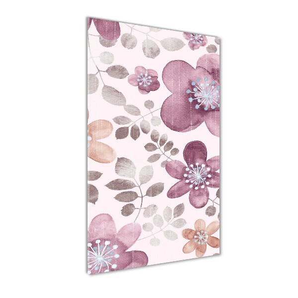 Tableau verre acrylique Motifs floraux