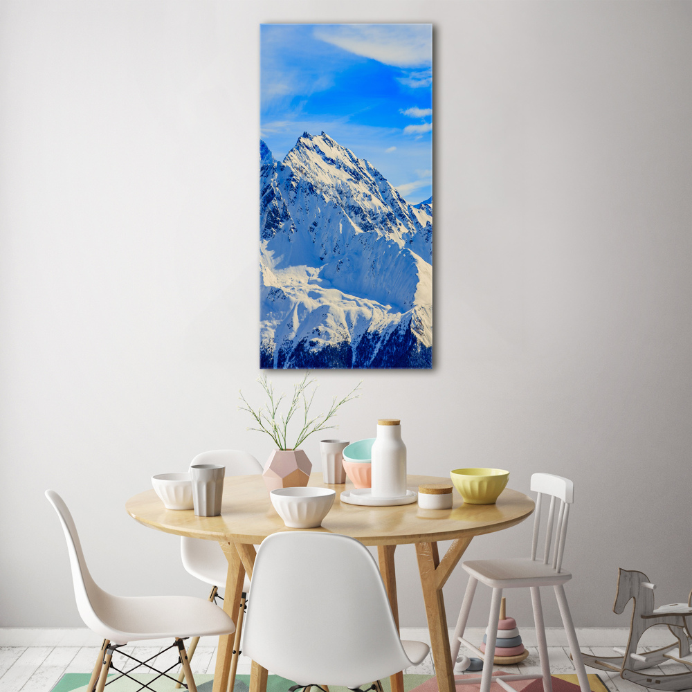 Tableau en acrylique Montagnes en hiver