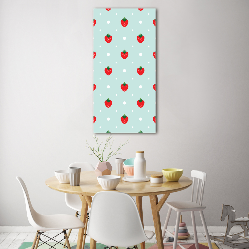 Tableau sur verre acrylique Les fraises