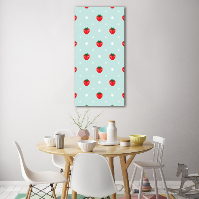 Tableau sur verre acrylique Les fraises