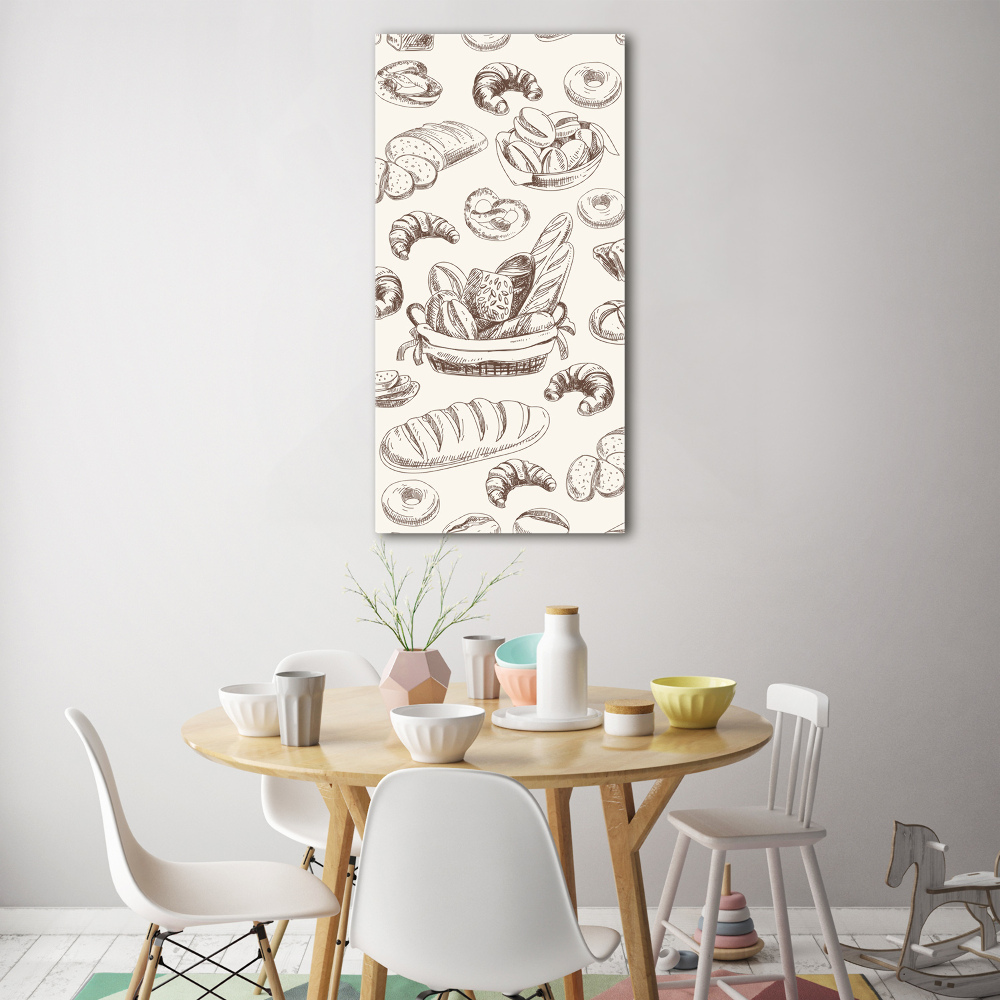 Tableau sur verre acrylique Produits de boulangerie