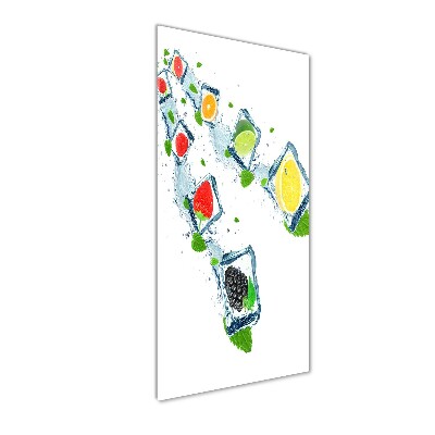 Acrylique tableau Fruits et glace