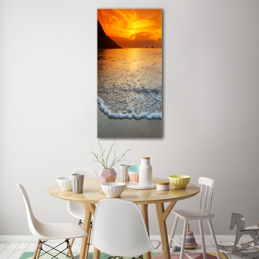 Tableau acrylique Coucher de soleil