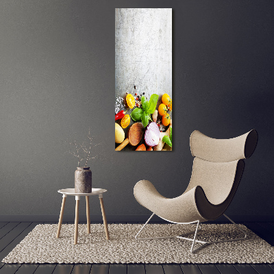 Tableau sur verre acrylique Légumes