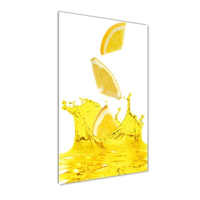 Tableau verre acrylique Jus de citron