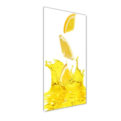 Tableau verre acrylique Jus de citron