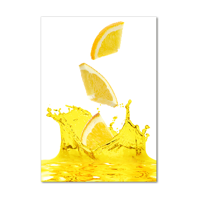 Tableau verre acrylique Jus de citron