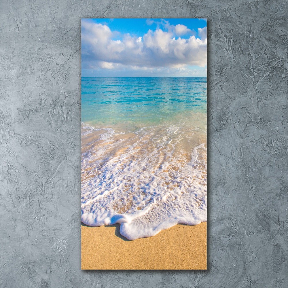 Acrylique tableau Plage tropicale palmiers