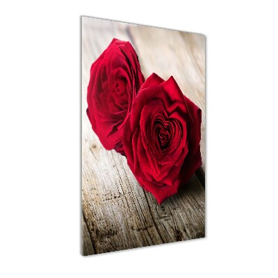 Tableau en acrylique Roses rouges