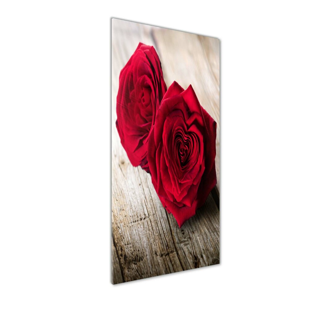 Tableau en acrylique Roses rouges