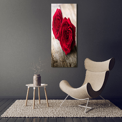 Tableau en acrylique Roses rouges