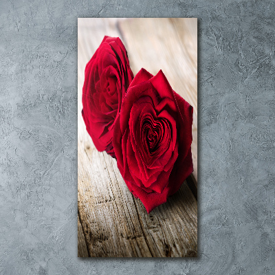 Tableau en acrylique Roses rouges