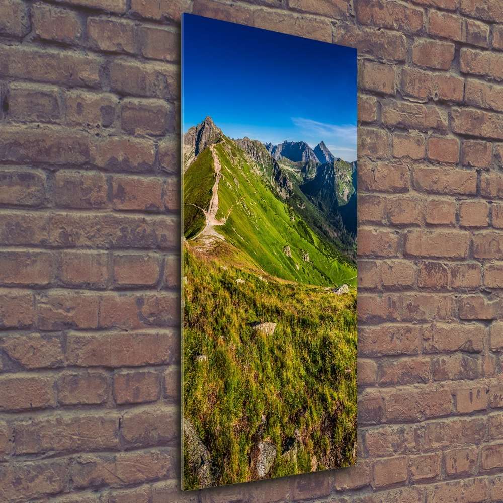 Tableau sur verre acrylique Montagnes des Tatras