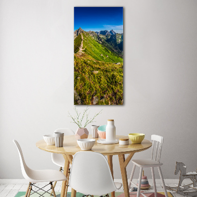 Tableau sur verre acrylique Montagnes des Tatras