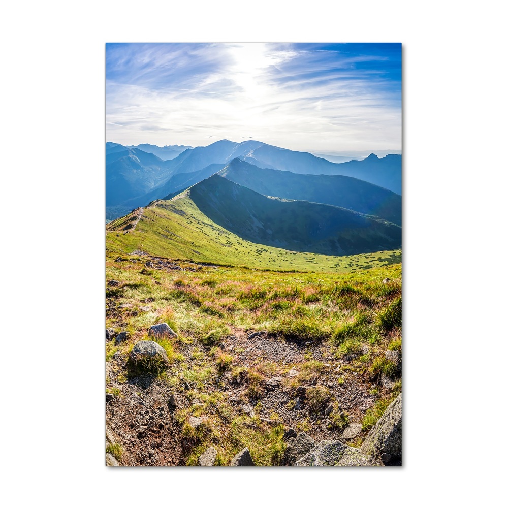 Tableau sur verre acrylique Montagnes des Tatras