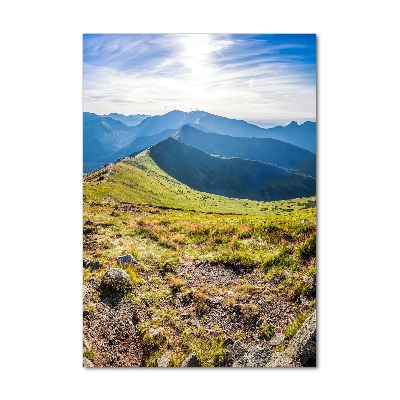 Tableau sur verre acrylique Montagnes des Tatras