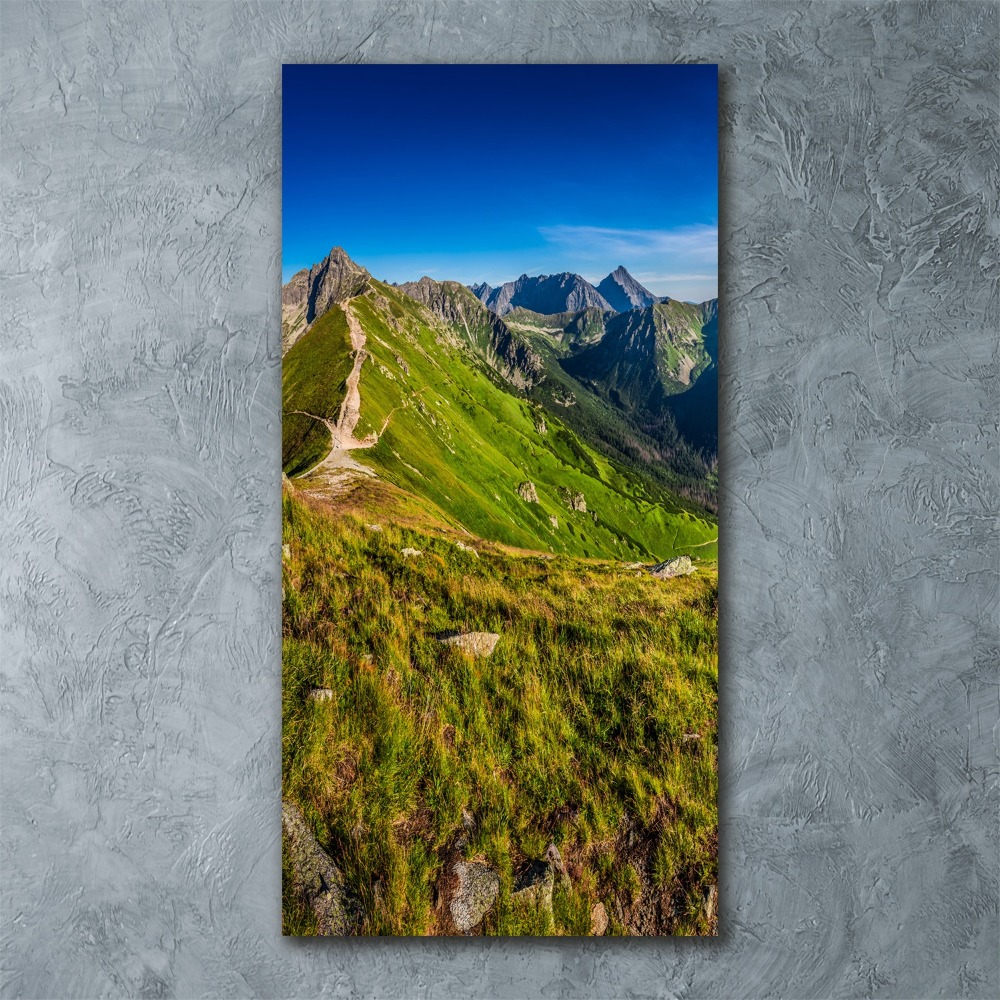 Tableau sur verre acrylique Montagnes des Tatras