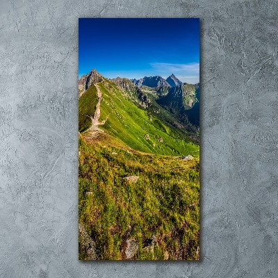 Tableau sur verre acrylique Montagnes des Tatras