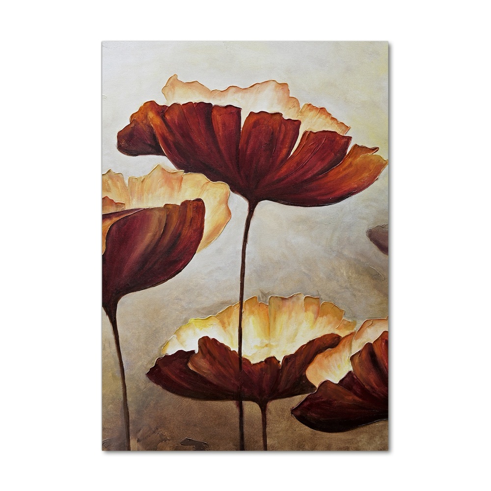 Acrylique tableau Coquelicots