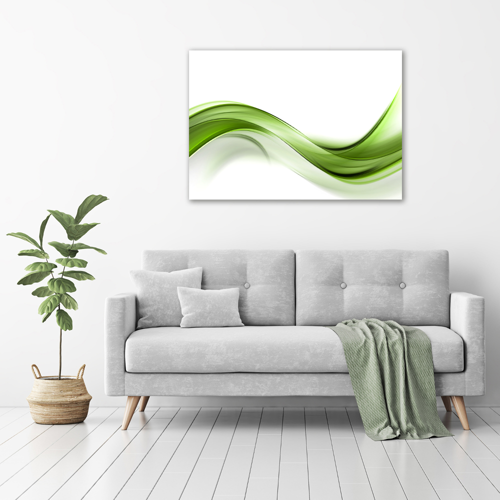 Tableau photo sur toile Vague verte