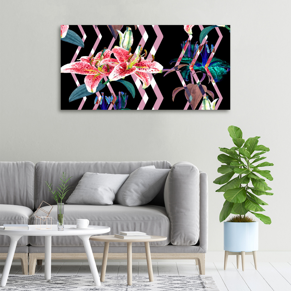 Tableau mural sur toile Lys tropical