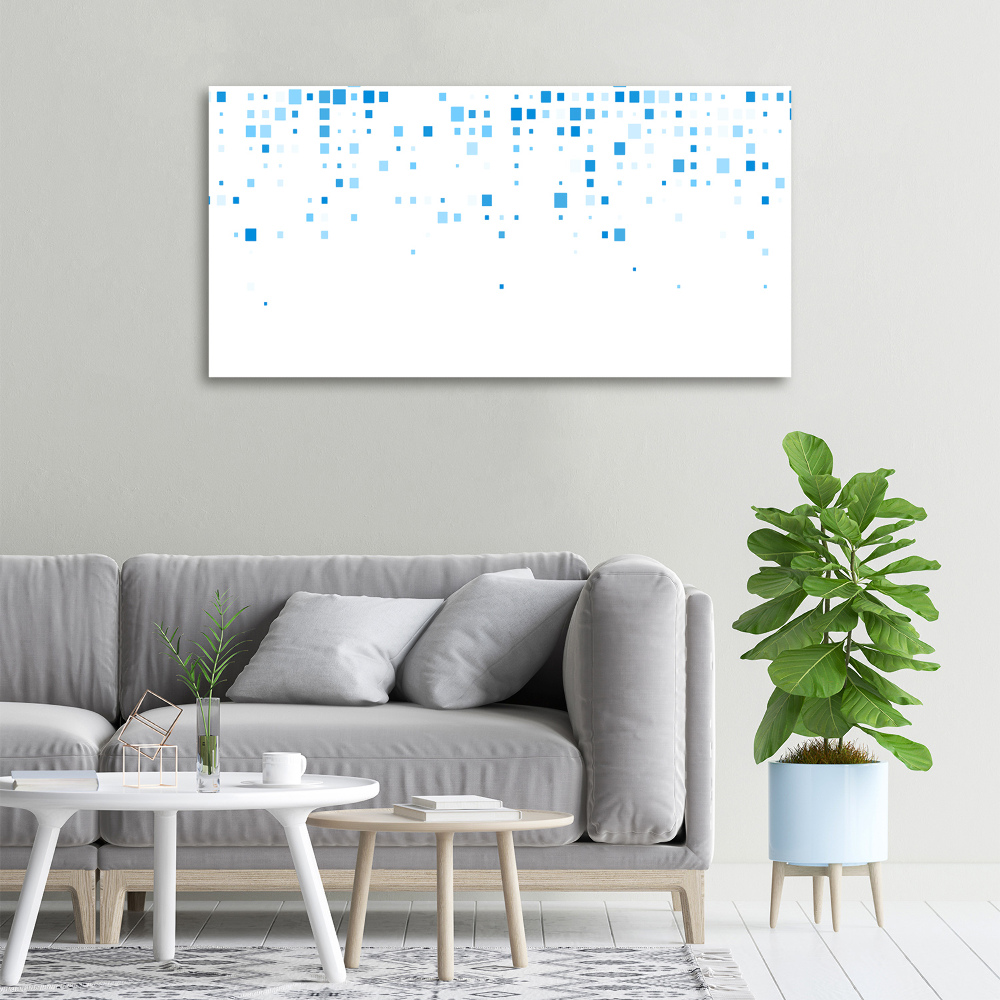 Tableau imprimé sur toile Carré bleu