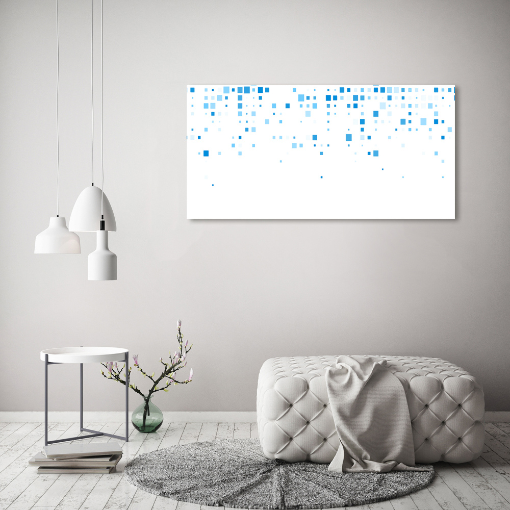 Tableau imprimé sur toile Carré bleu