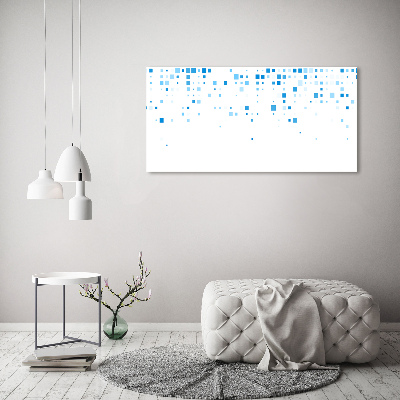 Tableau imprimé sur toile Carré bleu