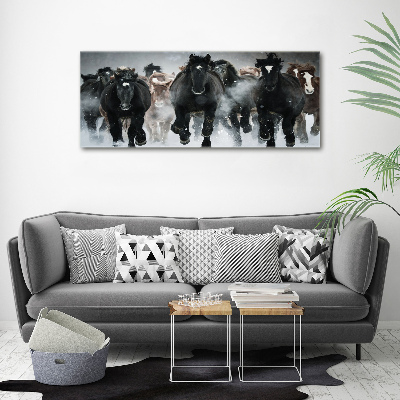 Tableau toile imprimée Chevaux au galop