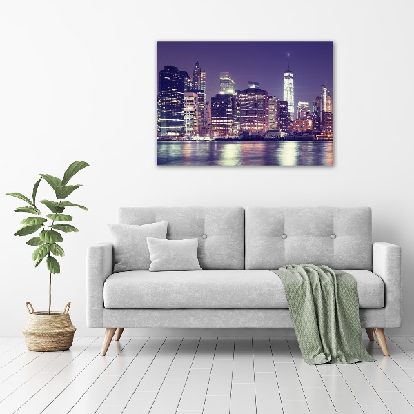 Tableau mural sur toile New York de nuit