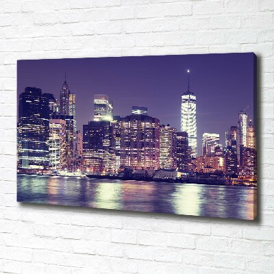 Tableau mural sur toile New York de nuit