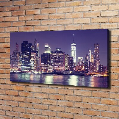 Tableau mural sur toile New York de nuit