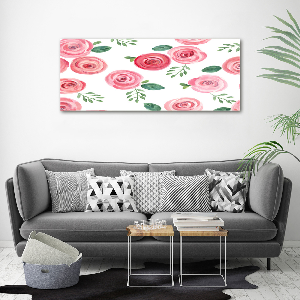 Tableau imprimé sur toile Roses fleurs