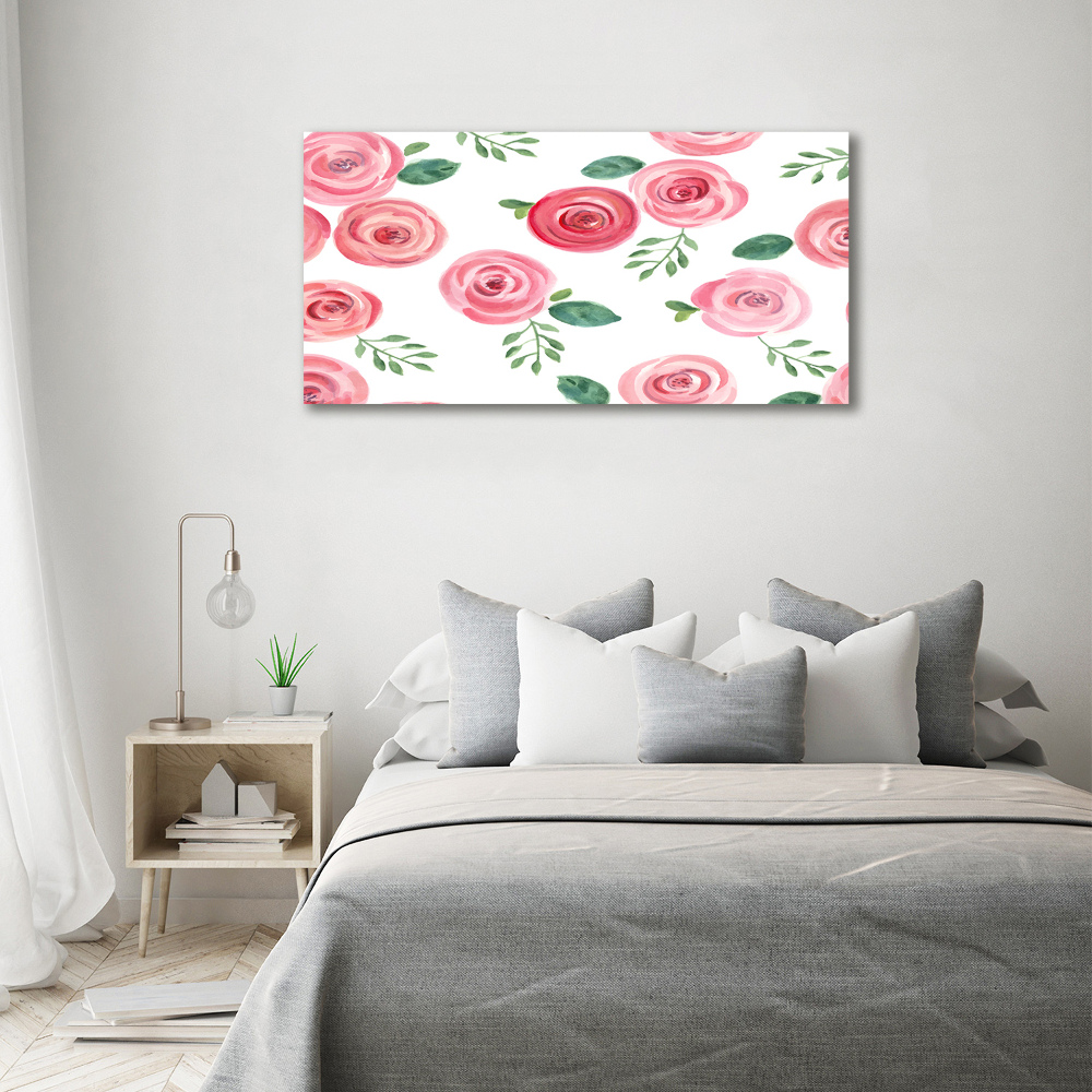 Tableau imprimé sur toile Roses fleurs