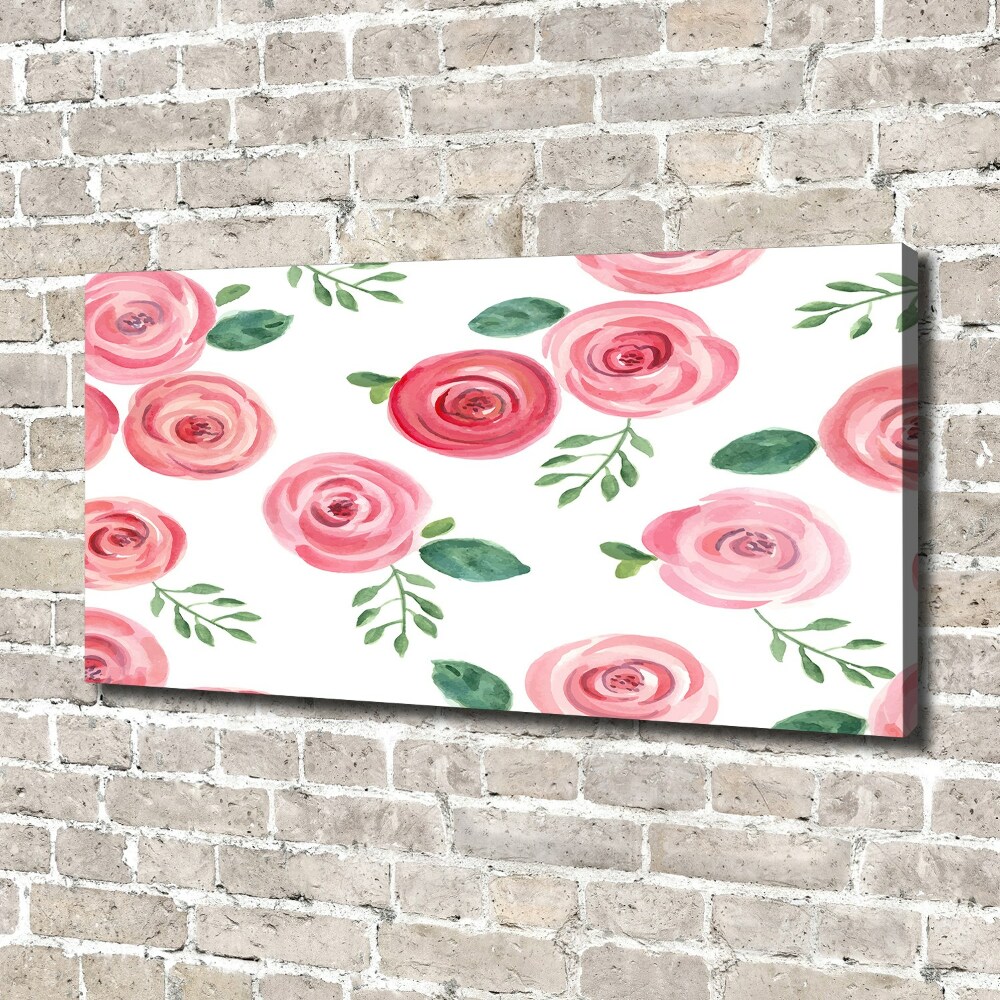 Tableau imprimé sur toile Roses fleurs