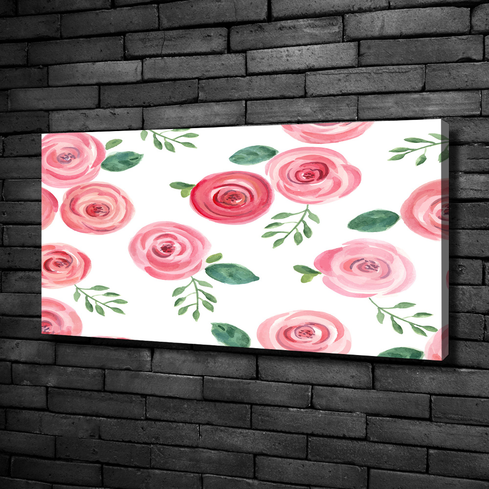 Tableau imprimé sur toile Roses fleurs