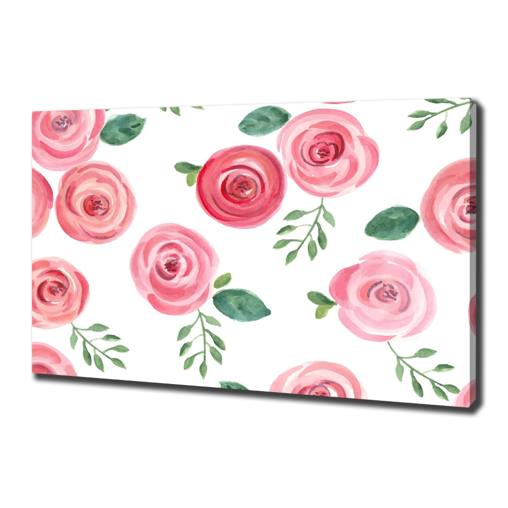 Tableau imprimé sur toile Roses fleurs